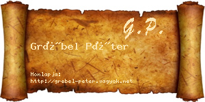 Grébel Péter névjegykártya